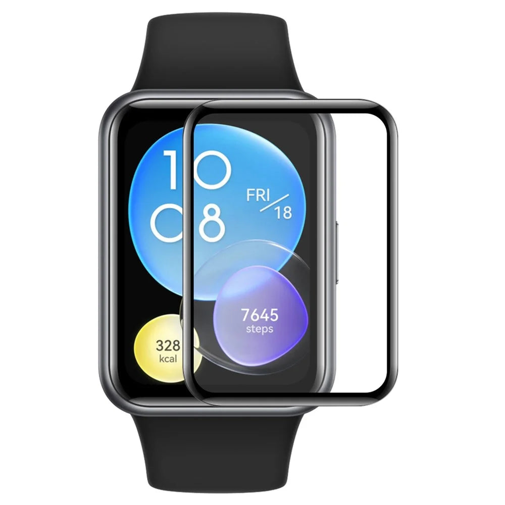 ENKAY HAT PRINCE HD Clear Full Screen Protector for Huawei Watch Fit 2, 3D Curved Soft PC Edge + PMMA Film - 1