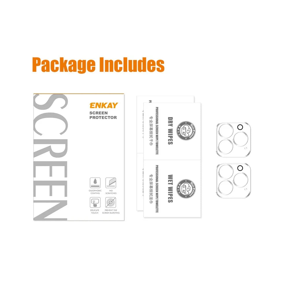 ENKAY HAT PRINCE 2Pcs / Set for iPhone 13 Pro 6.1 inch / 13 Pro Max 6.7 inch Full Cover Camera Lens Protector HD Clear Tempered Glass Film - 6