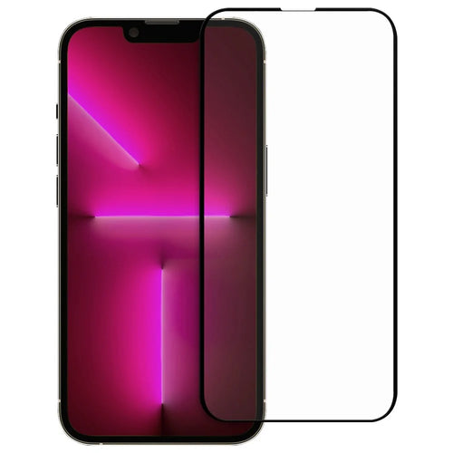 For iPhone 14 Pro 6.1 inch Anti-explosion Black Edge Screen Protector HD Clear Anti-Fingerprint Full Glue AGC Tempered Glass Film - 1