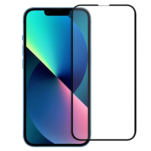 For iPhone 14 6.1 inch Ultra Clear AGC Tempered Glass Film Anti-explosion Black Edge Full Glue Full Screen Protector - 1
