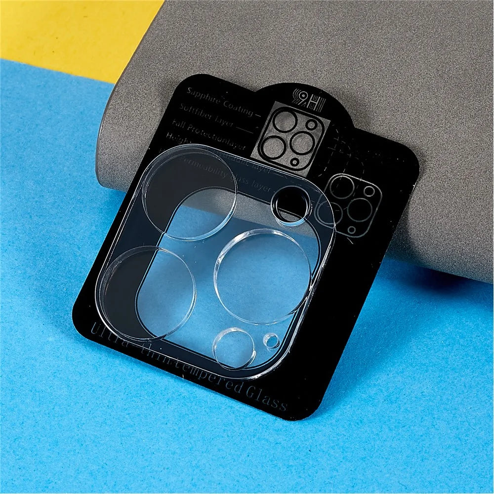 For iPhone 14 Pro 6.1 inch / 14 Pro Max 6.7 inch Camera Lens Protector HD Clear Full Edge Tempered Glass Film - 2