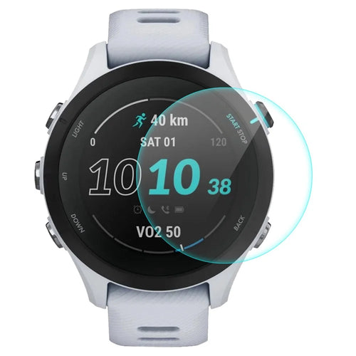 ENKAY HAT PRINCE for Garmin Forerunner 255S High Aluminum-silicon Glass Screen Protector, 0.2mm Ultra Clear Full Glue Watch Screen Film - 1