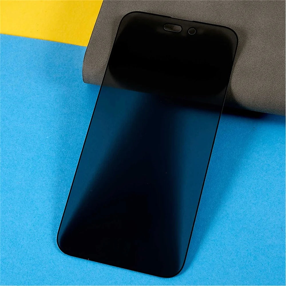For iPhone 14 Pro 6.1 inch Anti-spy Tempered Glass Screen Protector Full Glue Silk Printing Full Protection Film - 4