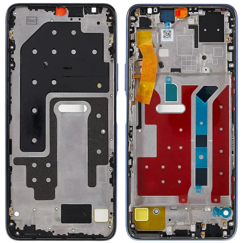 For Huawei Enjoy Z 5G / Enjoy 20 Pro 5G / Honor 30 Youth / 30 Lite OEM Front Housing Frame Repair Part (without Logo) - Blue - 1