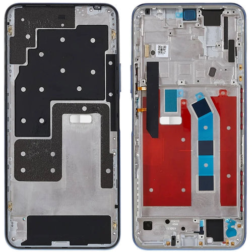 For Huawei Enjoy 20 Plus 5G / Y9a 4G OEM Front Housing Frame Repair Part (without Logo) - Blue - 1