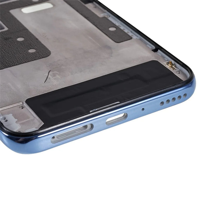 For Huawei Enjoy 20 Plus 5G / Y9a 4G OEM Front Housing Frame Repair Part (without Logo) - Blue - 5