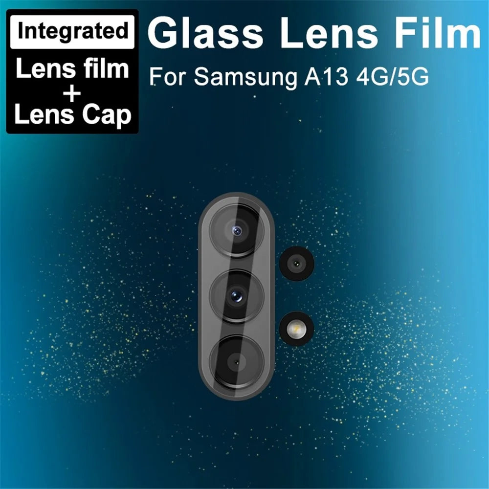 IMAK For Samsung Galaxy A13 4G / 5G Rear Lens Film Integrated Tempered Glass Camera Lens Protector + Acrylic Lens Cap - 2