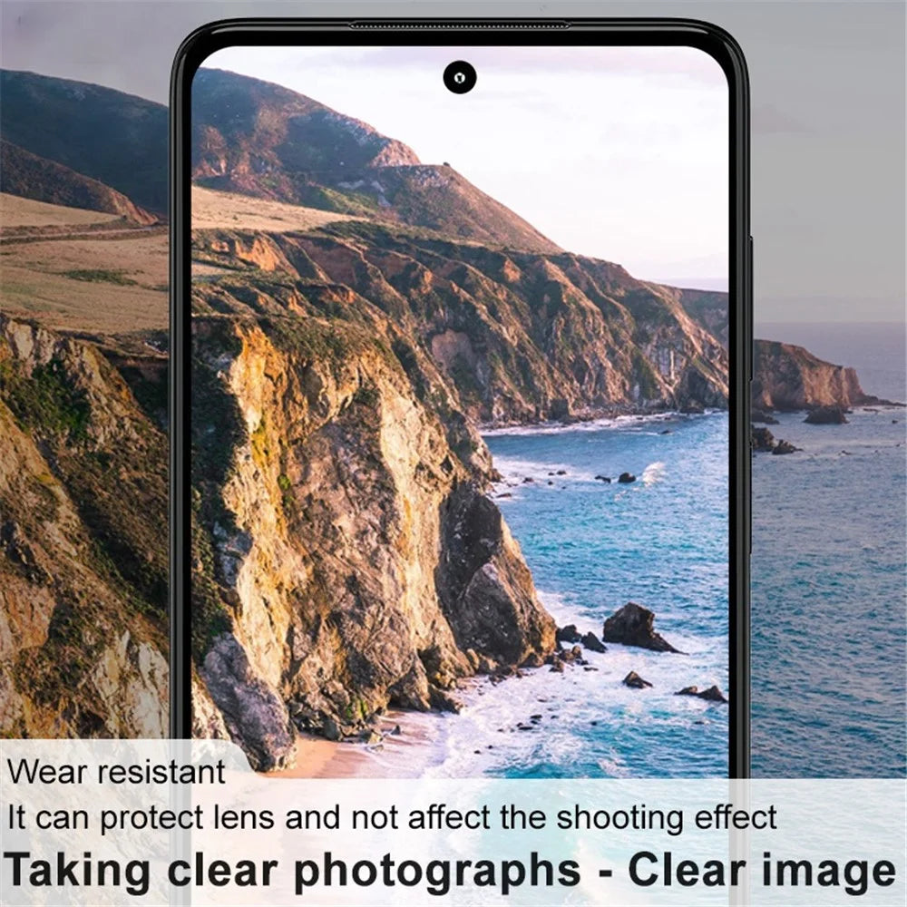 IMAK For Motorola Moto G82 5G Integrated Camera Lens Protector Ultra Clear Tempered Glass Lens Film + Acrylic Lens Cap - 6