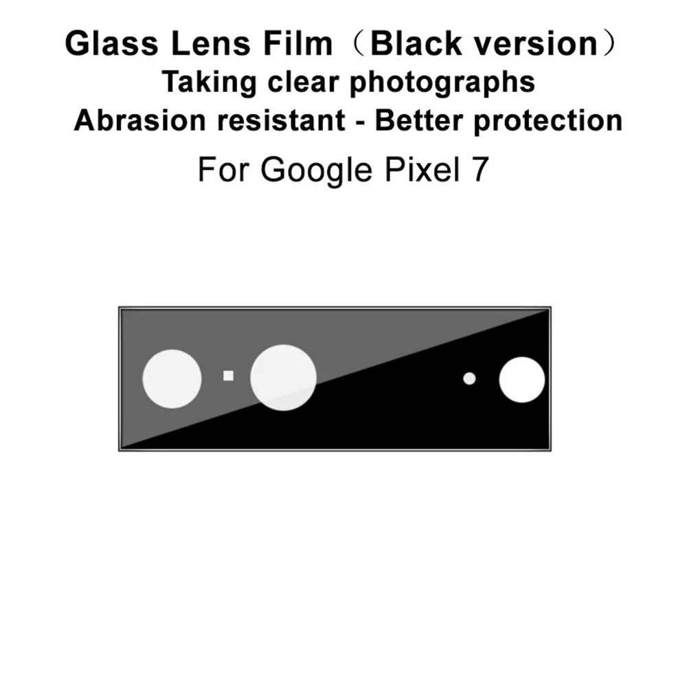IMAK For Google Pixel 7 5G HD Clear Camera Lens Protector Anti-Scratch  Tempered Glass Lens Film (Black Version) - 2
