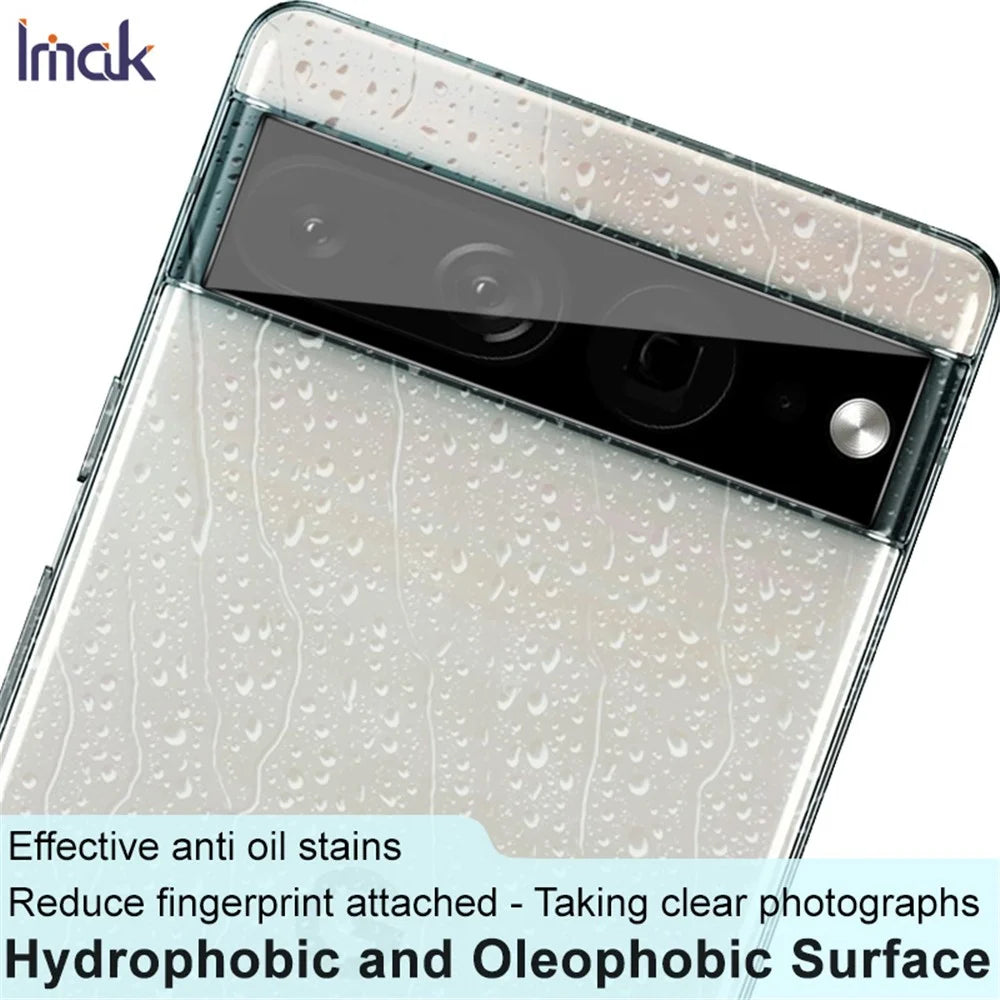 IMAK For Google Pixel 7 Pro 5G Tempered Glass Camera Lens Protector HD Clear Rear Camera Protective Film (Black Version) - 5