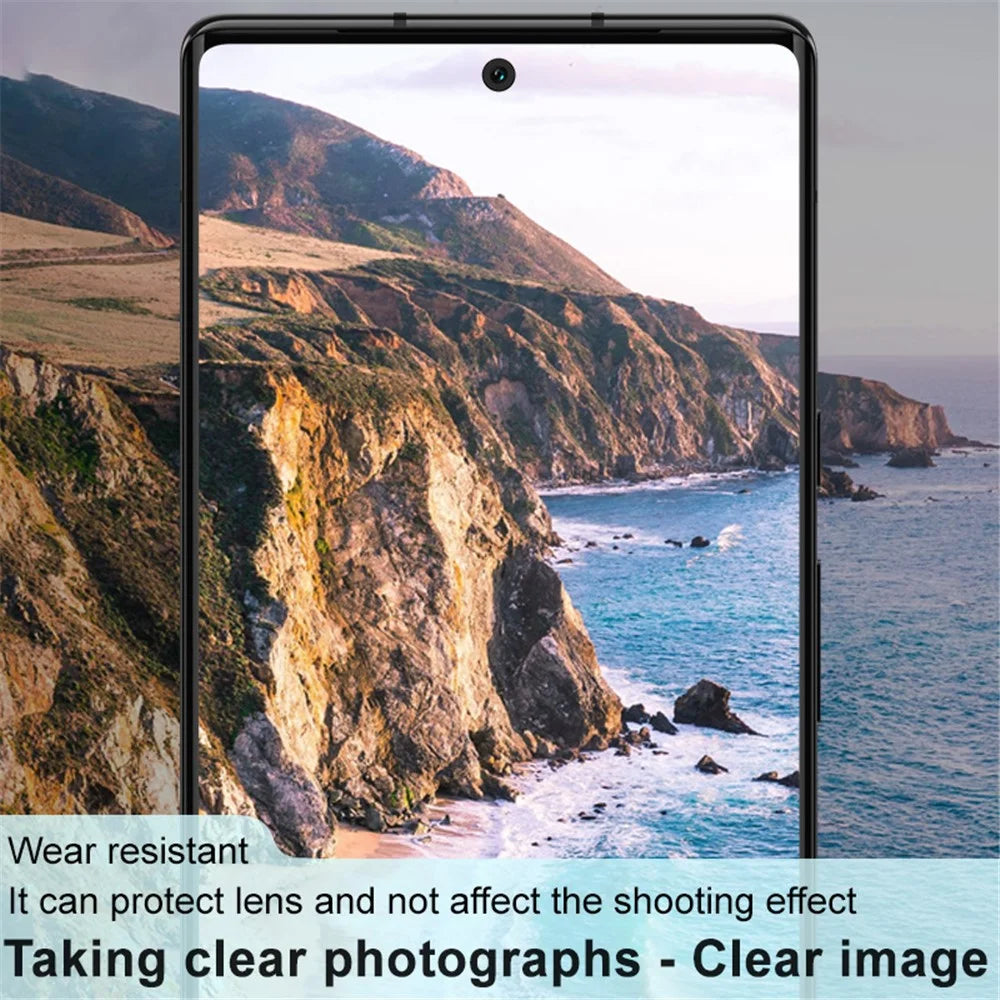 IMAK For Google Pixel 7 Pro 5G Tempered Glass Camera Lens Protector HD Clear Rear Camera Protective Film (Black Version) - 6