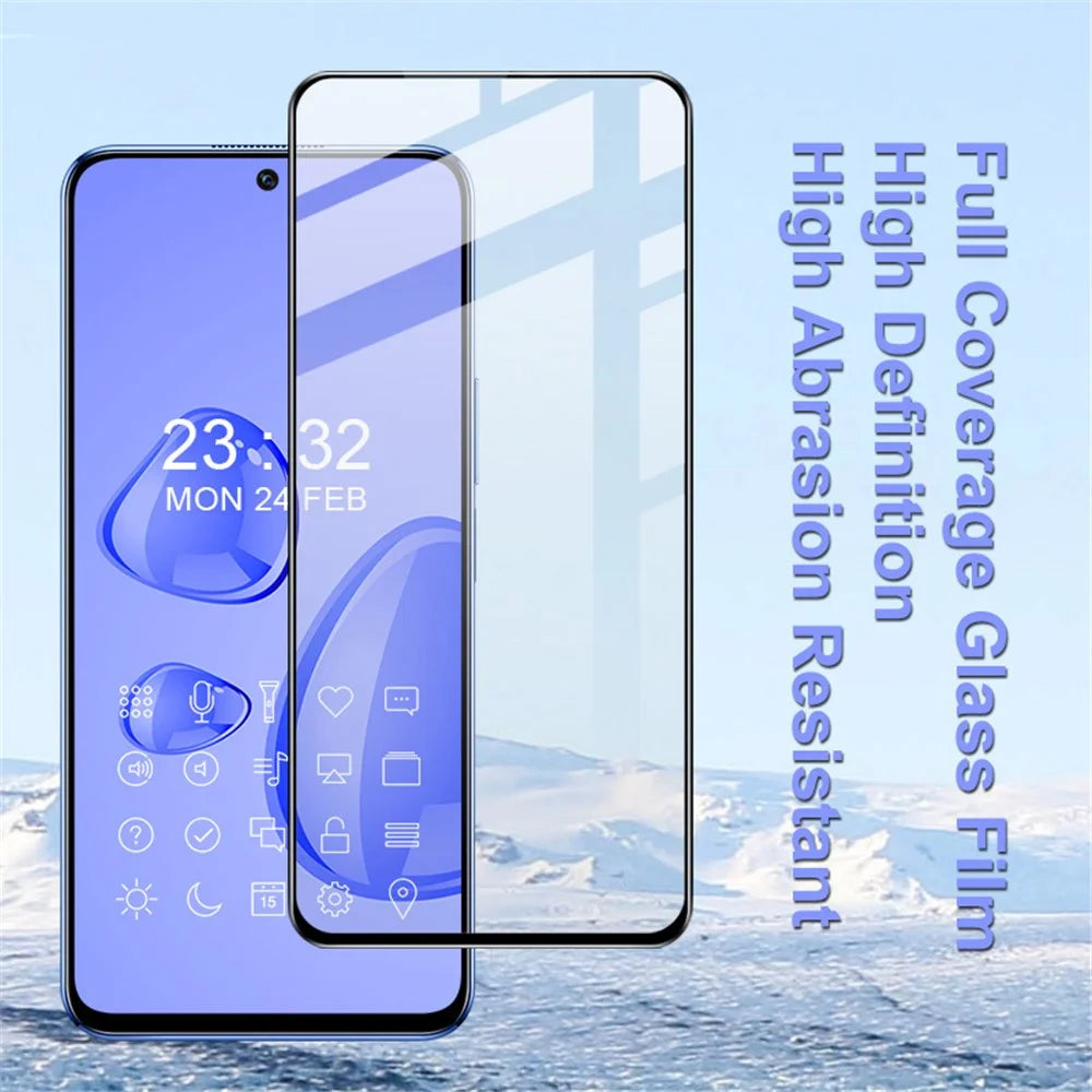 IMAK Pro+ Series for Honor X8 4G HD Ultra Clear Full Covering Tempered Glass Flim Anti-scratch Full Glue Screen Protector - 4