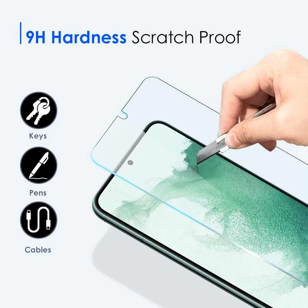 NORTHJO 2Pcs / Set for Samsung Galaxy S22 5G / S23 0.18mm Ultra Clear Anti-scratch Tempered Glass Film Fingerprint Unlock Screen Protector - 4