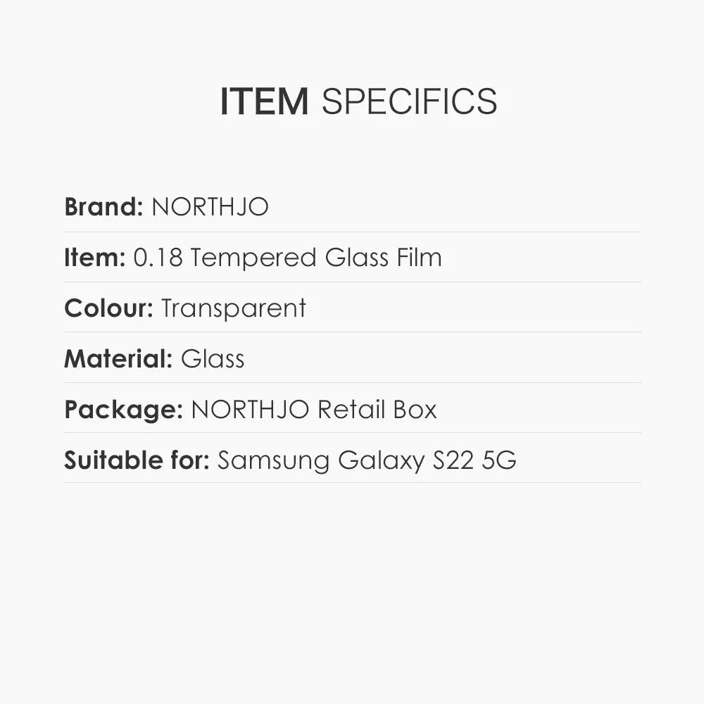 NORTHJO 2Pcs / Set for Samsung Galaxy S22 5G / S23 0.18mm Ultra Clear Anti-scratch Tempered Glass Film Fingerprint Unlock Screen Protector - 7