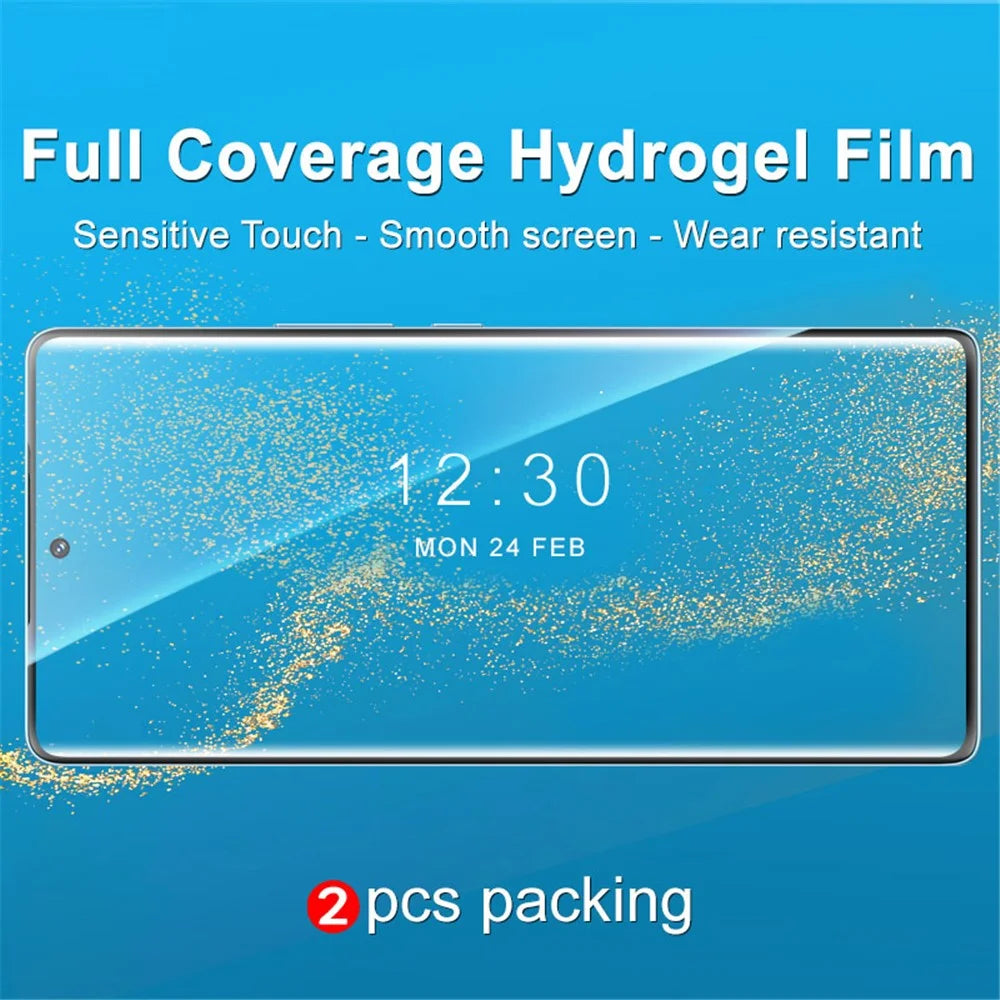 IMAK 2PCS Hydrogel Film III Mobile Phone Screen Protector for Honor 70 5G, HD Clear Anti-scratch Soft TPU Film - 4