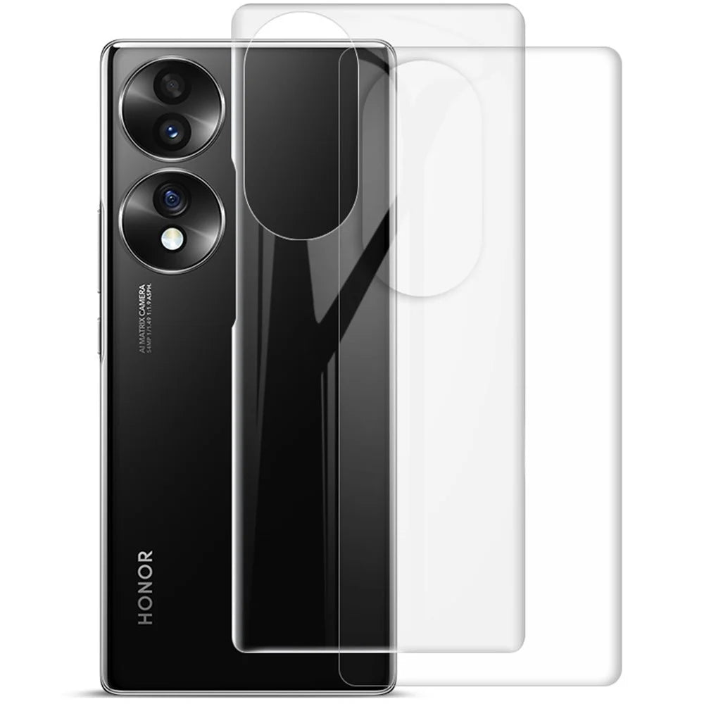IMAK For Honor 70 5G 2Pcs/Set Hydrogel Film III Full Cover Back Protector Soft TPU Transparent Protective Film - 1