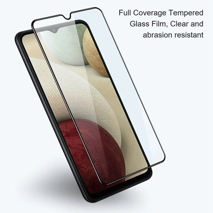 AMORUS 2Pcs / Pack for Samsung Galaxy Xcover6 Pro 5G Tempered Glass Secondary Strengthening Silk Printing Full Glue Full Screen Protector - Black - 3