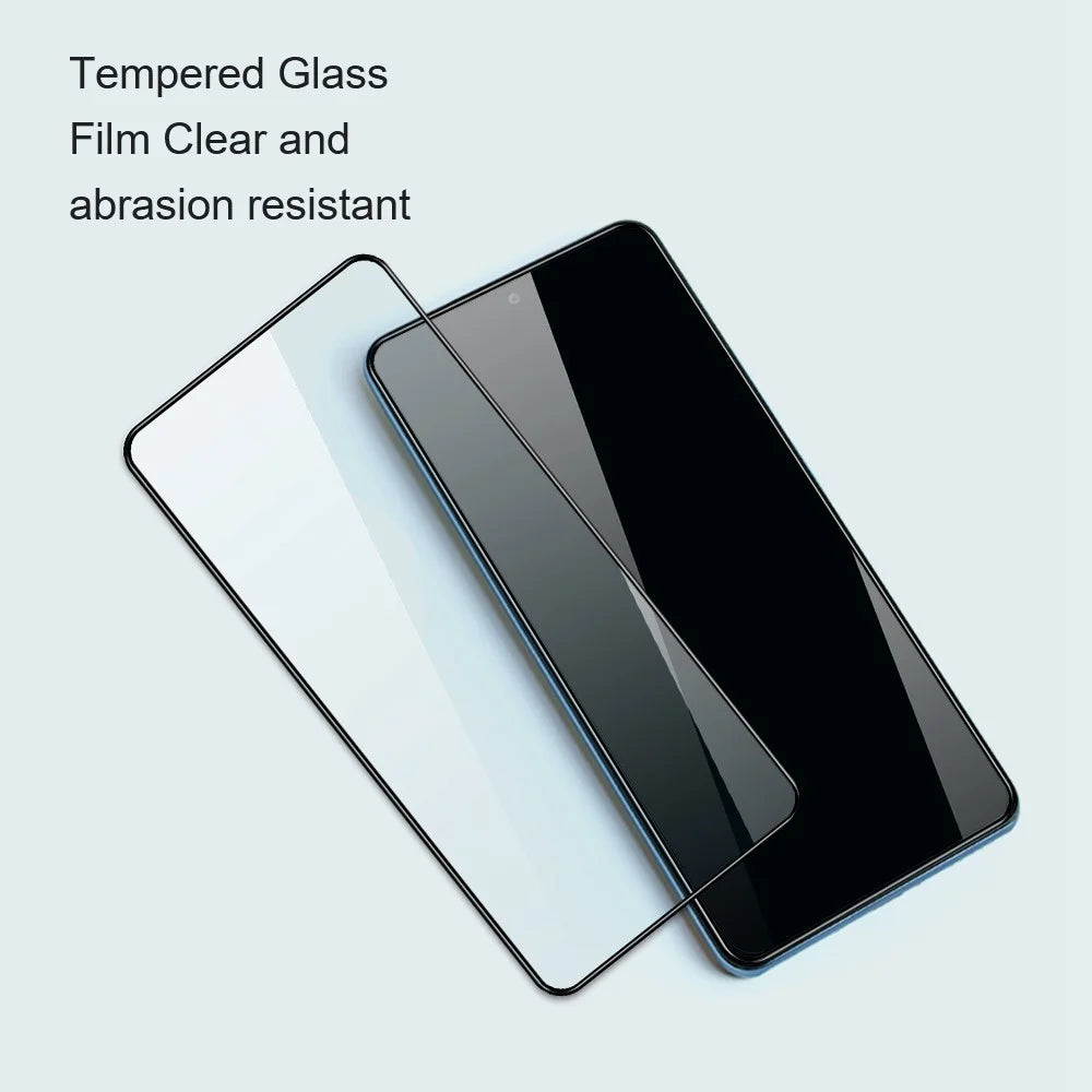AMORUS 2Pcs / Pack Tempered Glass Film for Oppo Reno8 5G (Global Version) / Reno8 5G, Silk Printing Full Glue Secondary Strengthening Full Screen Protector - Black - 4
