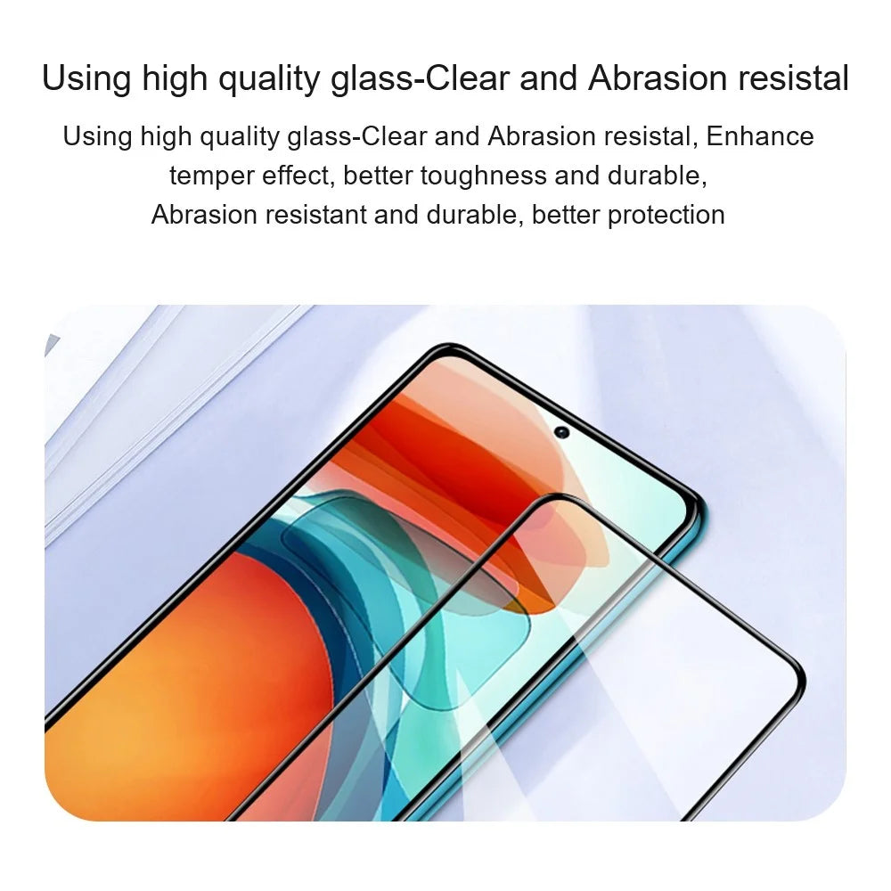 AMORUS 2Pcs / Pack Tempered Glass Film for Oppo Reno8 5G (Global Version) / Reno8 5G, Silk Printing Full Glue Secondary Strengthening Full Screen Protector - Black - 6