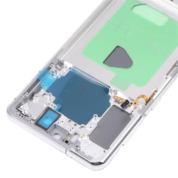 For Samsung Galaxy S21+ 5G G996B OEM Front Housing Frame Repair Part (without Logo) - Silver - 4