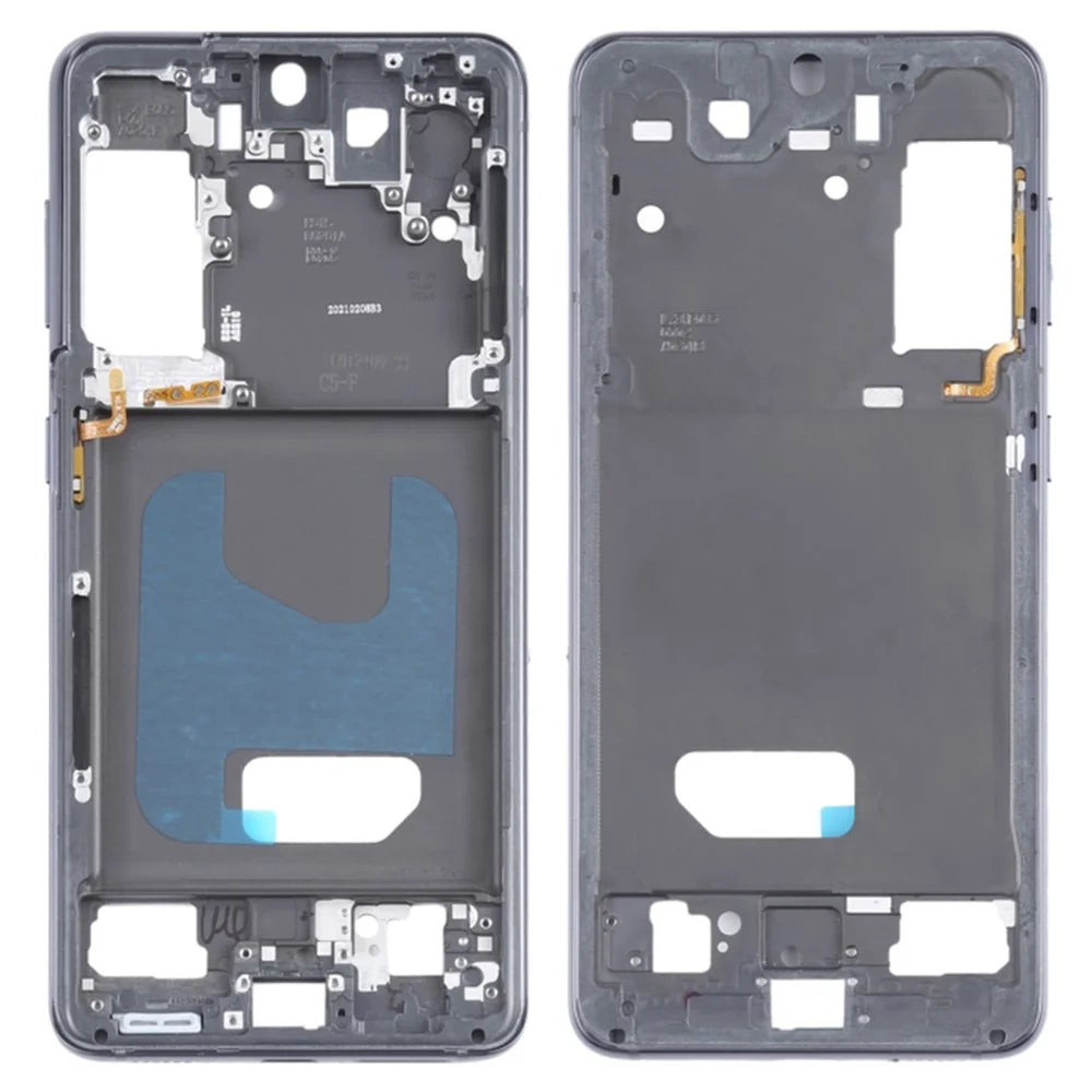 For Samsung Galaxy S21 5G G991B OEM Front Housing Frame Repair Part (without Logo) - Black - 1