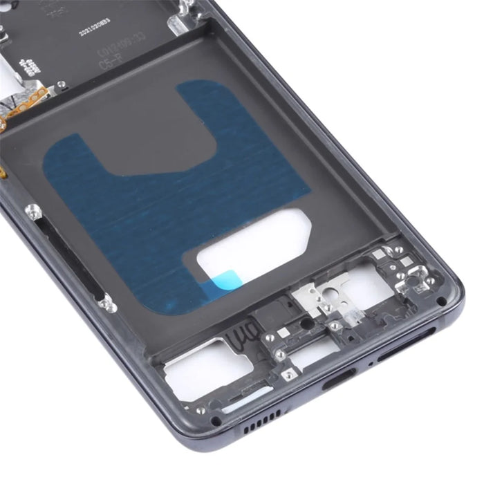 For Samsung Galaxy S21 5G G991B OEM Front Housing Frame Repair Part (without Logo) - Black - 5