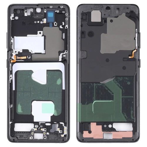 For Samsung Galaxy S21 Ultra 5G G998B OEM Front Housing Frame Repair Part (without Logo) - Black - 1