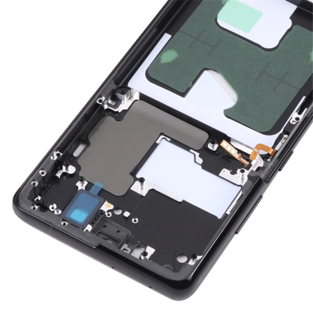 For Samsung Galaxy S21 Ultra 5G G998B OEM Front Housing Frame Repair Part (without Logo) - Black - 4