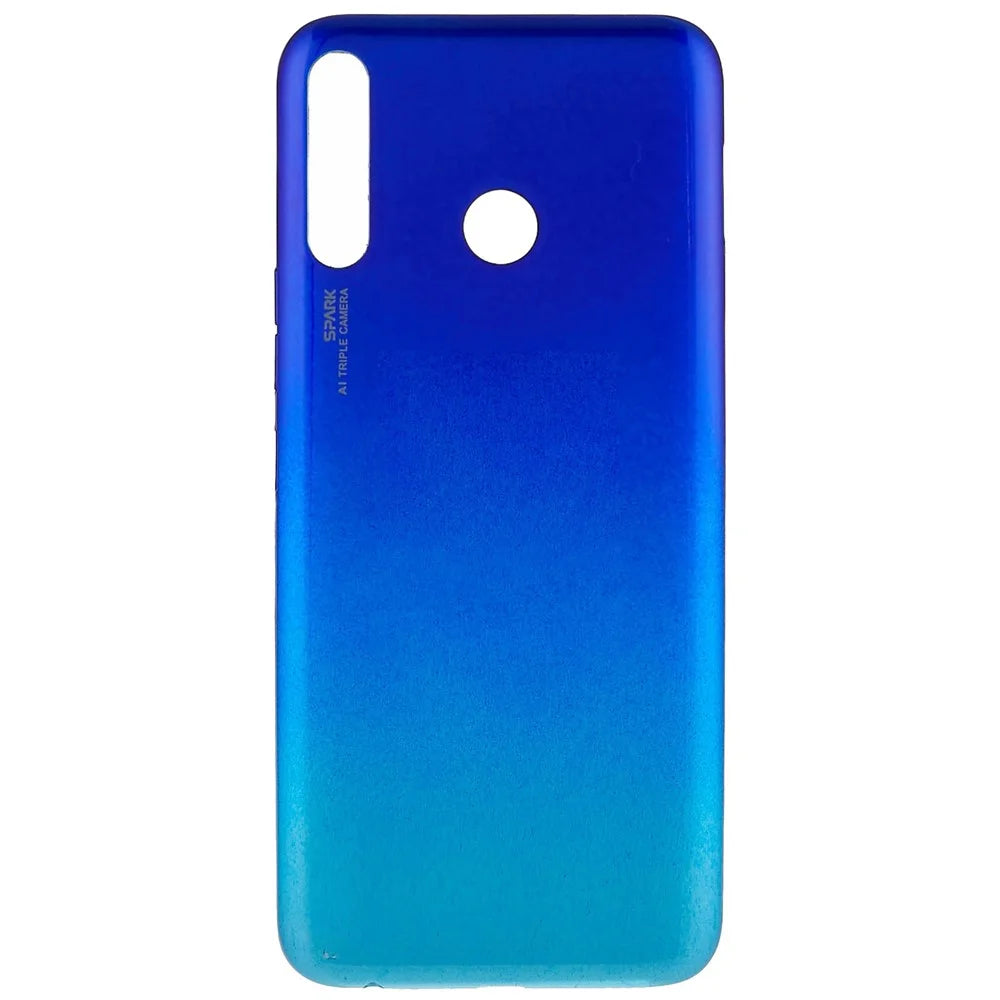 For Tecno Spark 4 Back Battery Housing Cover Replacement - Blue - 2