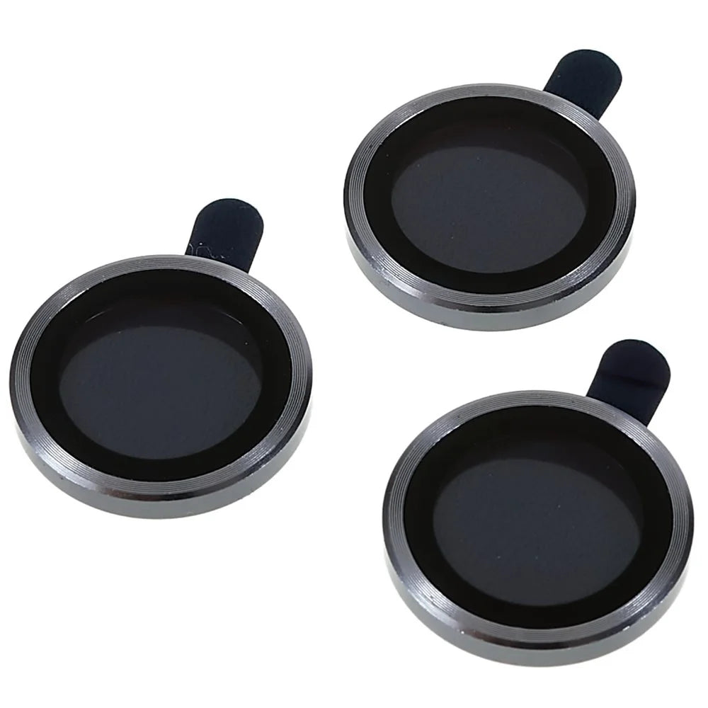 3Pcs / Set Camera Lens Protector for iPhone 14 Pro Max 6.7 inch / 14 Pro 6.1 inch, Ultra Clear Tempered Glass Lens Protection Film - Black - 1