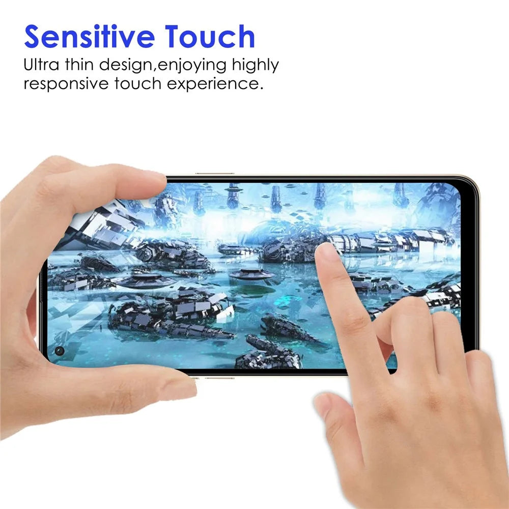 AGC Tempered Glass Film for Oppo Reno8 5G (Global Version) / Oppo Reno8 5G, Full Glue Anti-explosion Black Edge HD Clear Full Screen Protector - 4