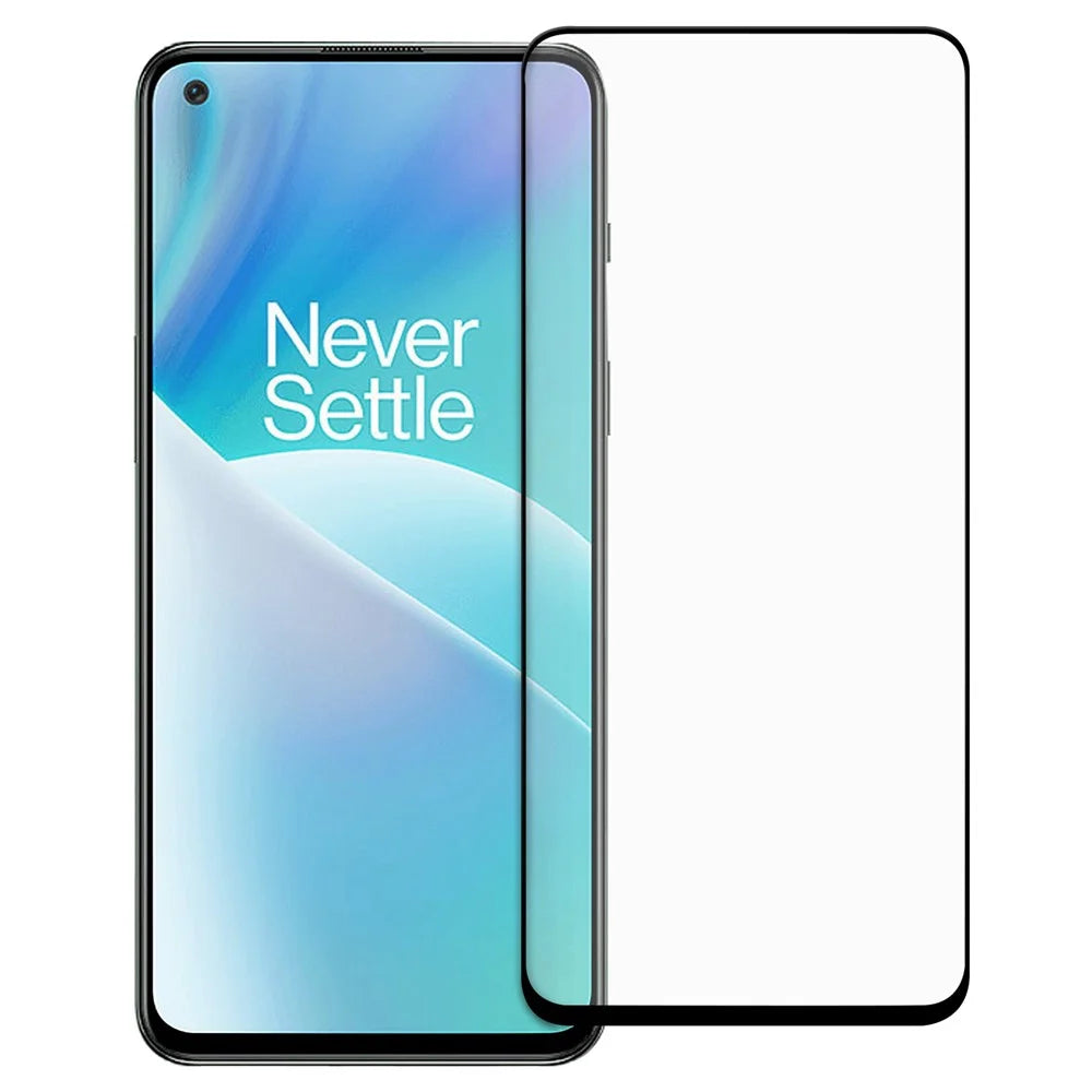 For OnePlus Nord 2T 5G Full Cover AGC Tempered Glass Full Glue Black Edge Explosion-proof Screen Protector - 1