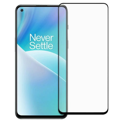 For OnePlus Nord 2T 5G Full Cover AGC Tempered Glass Full Glue Black Edge Explosion-proof Screen Protector - 1