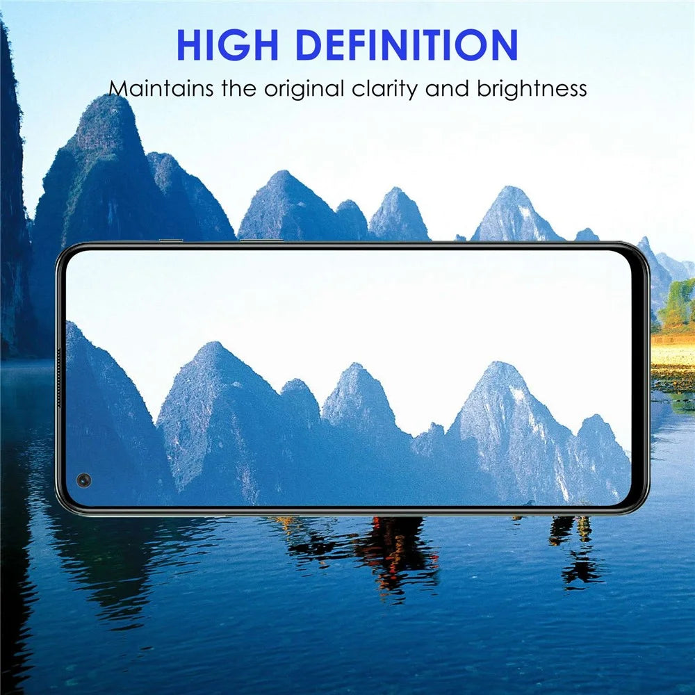 For OnePlus Nord 2T 5G Full Cover AGC Tempered Glass Full Glue Black Edge Explosion-proof Screen Protector - 3