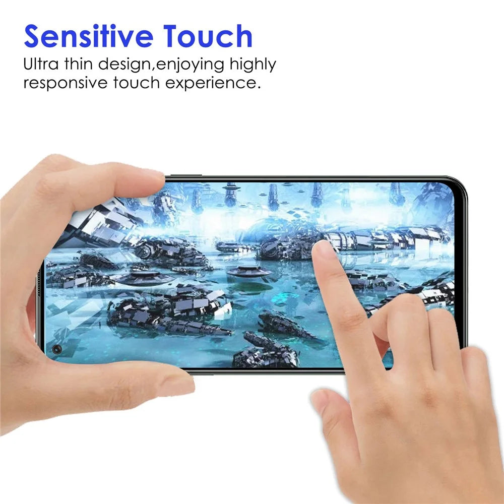 For OnePlus Nord 2T 5G Full Cover AGC Tempered Glass Full Glue Black Edge Explosion-proof Screen Protector - 4