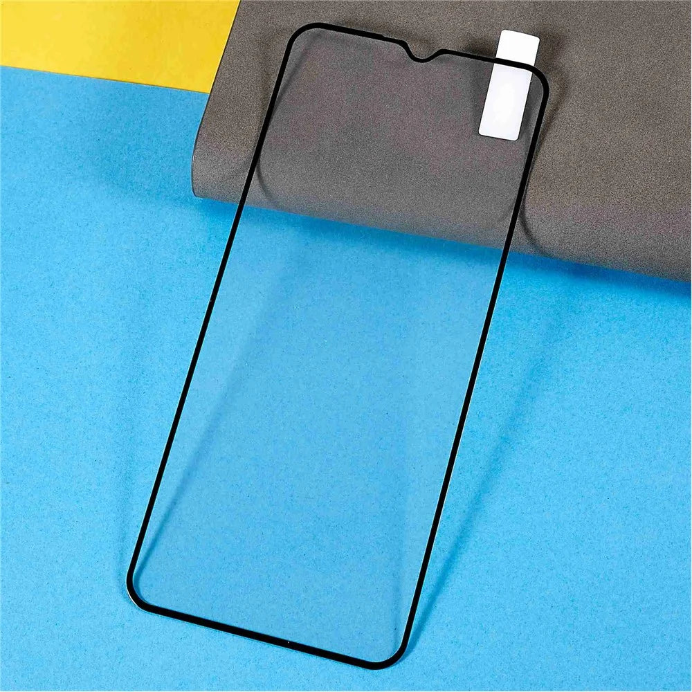 For Realme C30 4G Full Coverage Screen Protector Full Glue Tempered Glass Scratch Resistant Silk Printing HD Clear Film - 3