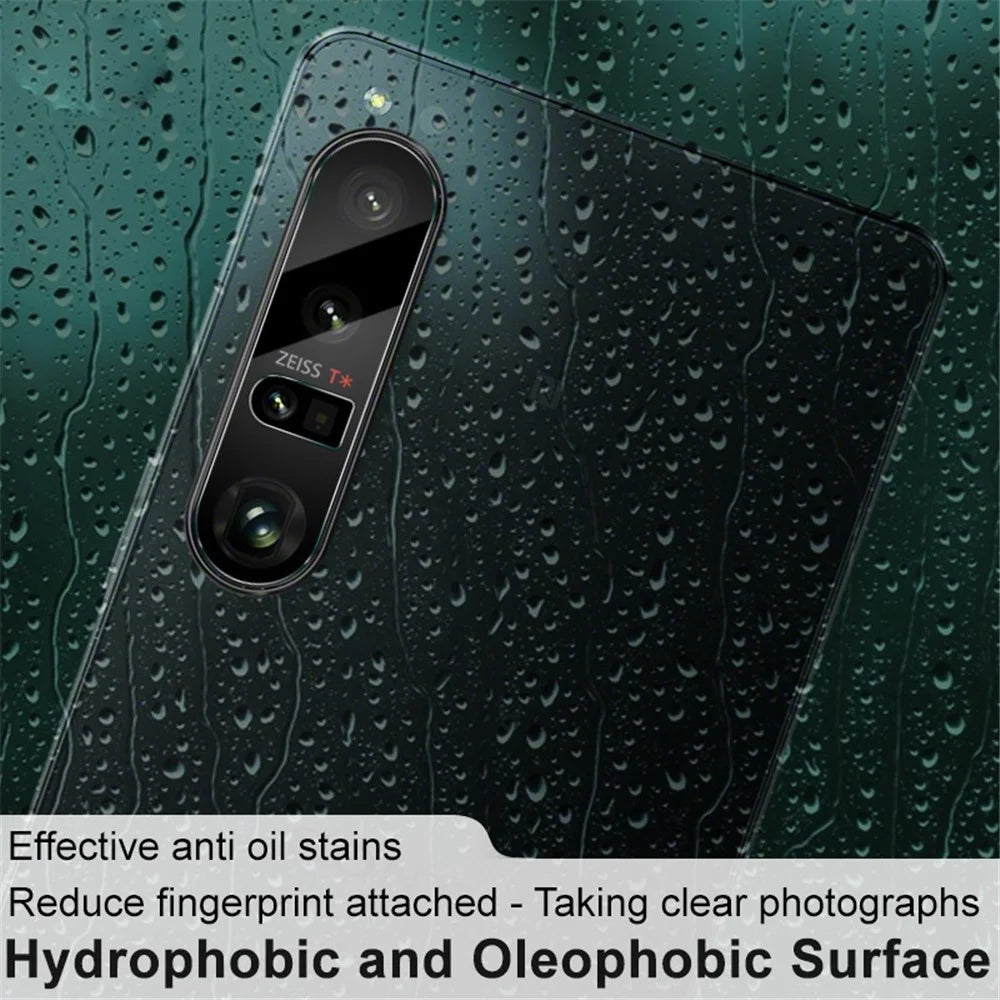 IMAK 2Pcs / Pack Lens Protection Film for ony Xperia 1 IV 5G, Hard Anti-dust Arc Edge Super Clear Tempered Glass Phone Camera Lens Protector - 6