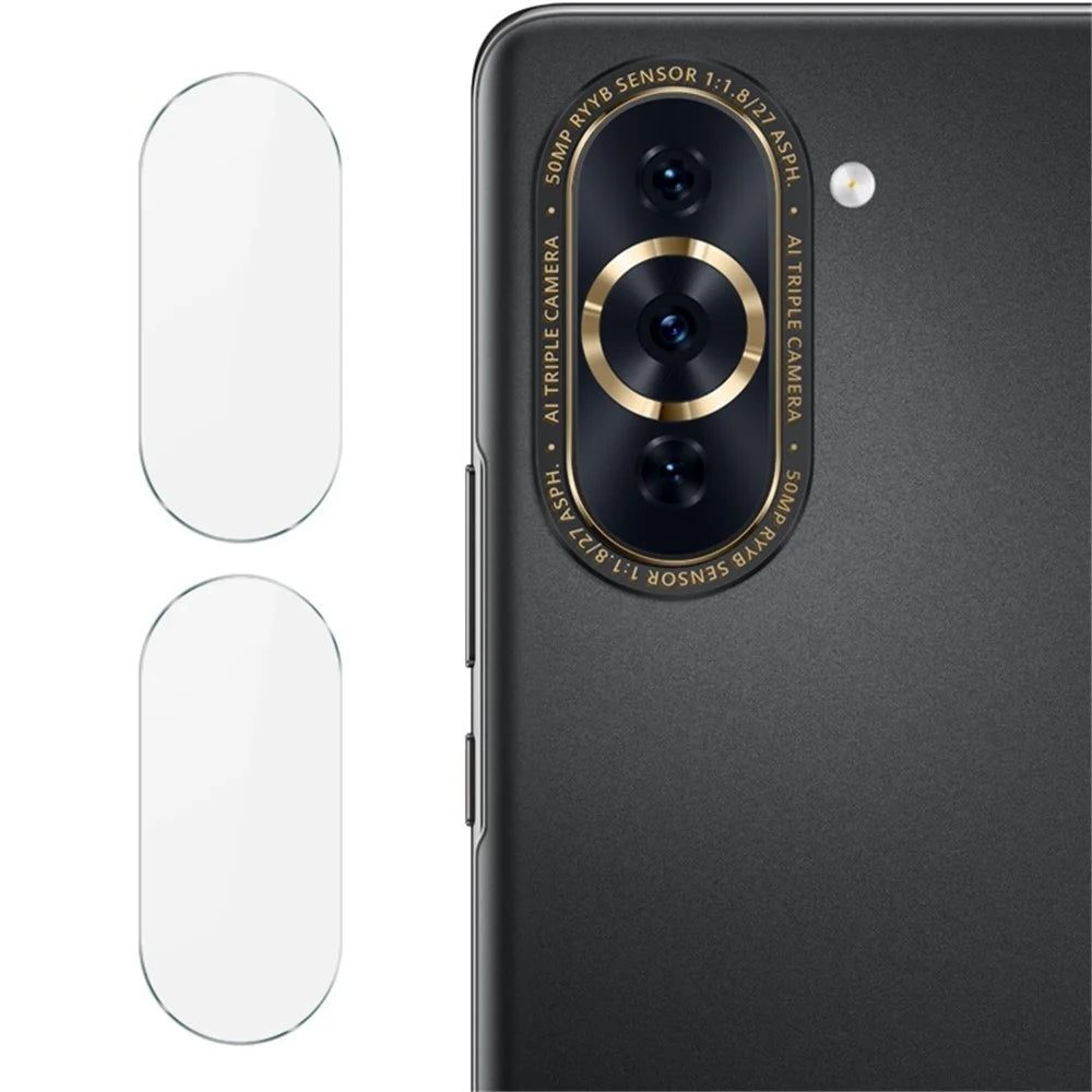 IMAK 2Pcs / Set Camera Lens Protector for Huawei nova 10 Pro 4G, Wear-resistant HD Anti-bubble Tempered Glass Film - 1