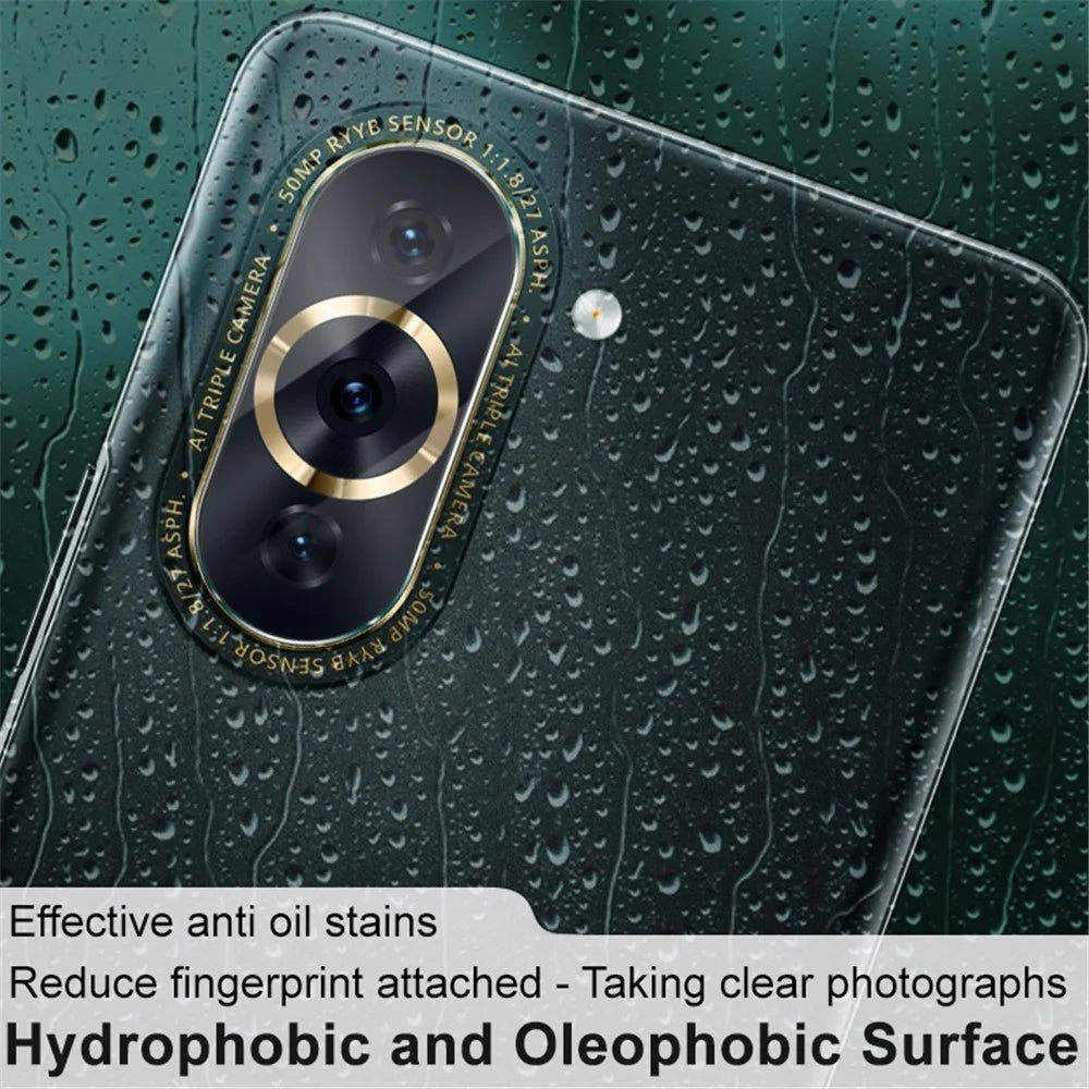 IMAK 2Pcs / Set Camera Lens Protector for Huawei nova 10 Pro 4G, Wear-resistant HD Anti-bubble Tempered Glass Film - 6