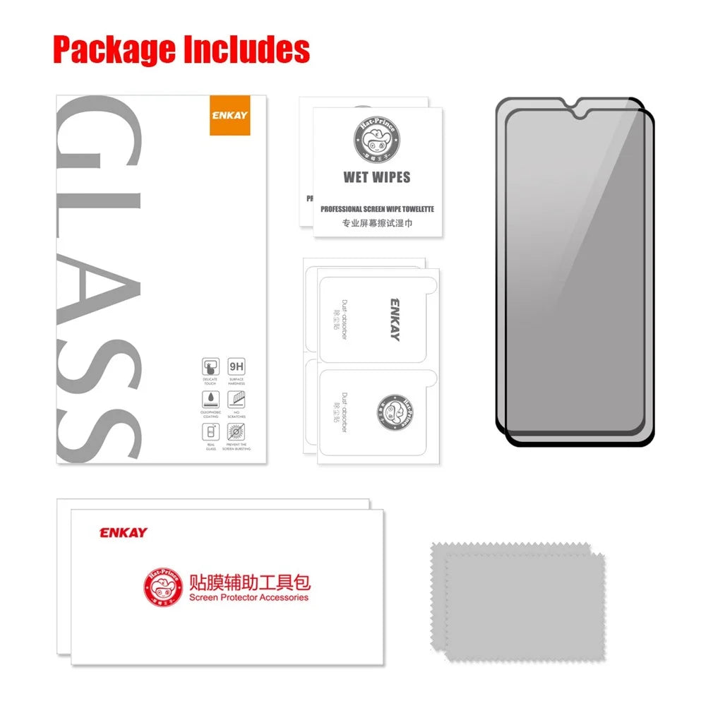 ENKAY HAT PRINCE 2Pcs / Set For Samsung Galaxy M13 5G / M23 5G / F23 5G / M33 5G (Global Version) Tempered Glass Film 28 Degree Anti-spy Full Screen Protector - 6