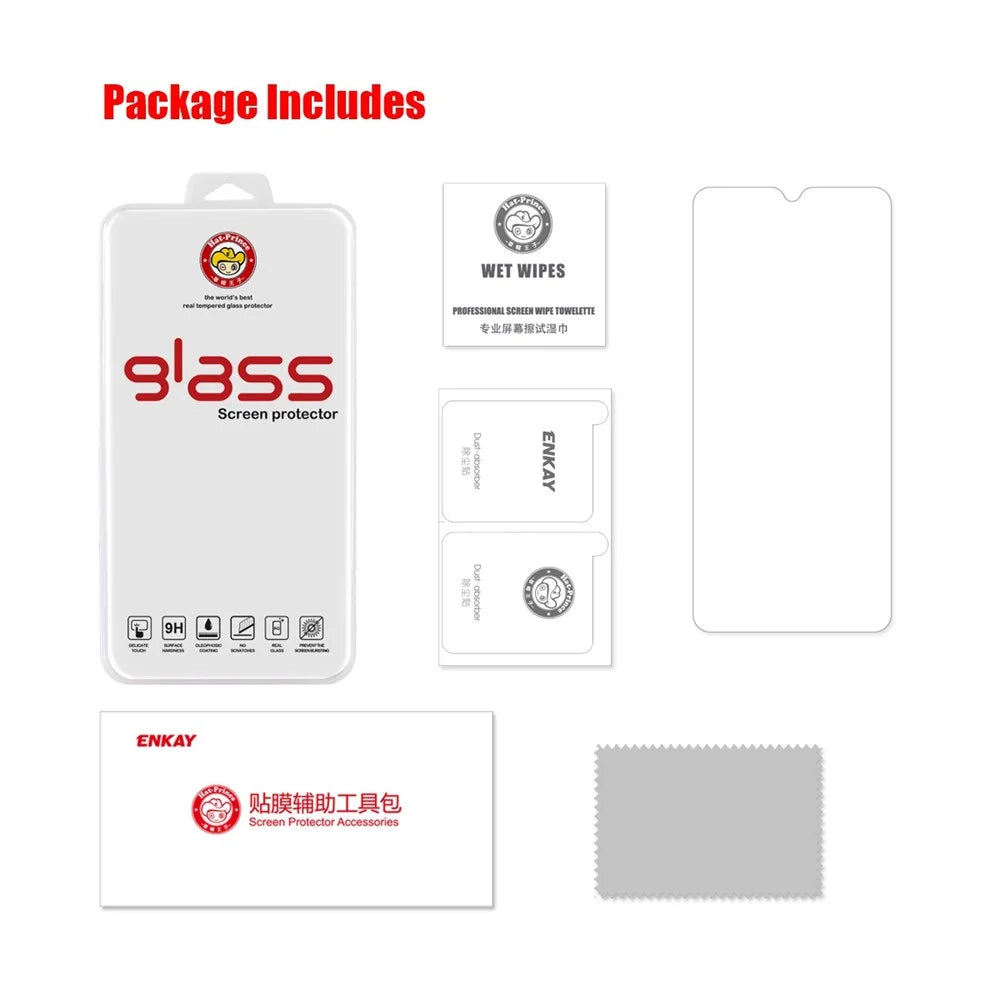 ENKAY HAT PRINCE for Samsung Galaxy A23 5G (Global Version) / 4G Anti-fingerprint Tempered Glass Film HD Full Glue 2.5D Arc Edge 0.26mm 9H Screen Protector - 6