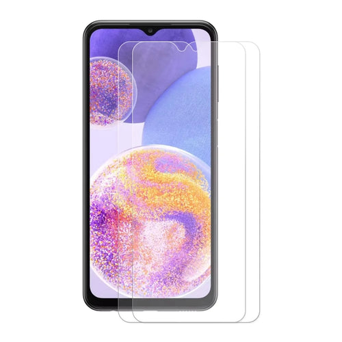 ENKAY HAT PRINCE 2Pcs / Pack for Samsung Galaxy A23 5G (Global Version) / 4G Sensitive Touch 0.26mm Tempered Glass Film HD Anti-fingerprint Full Glue 2.5D Arc Edge 9H Screen Protector - 1