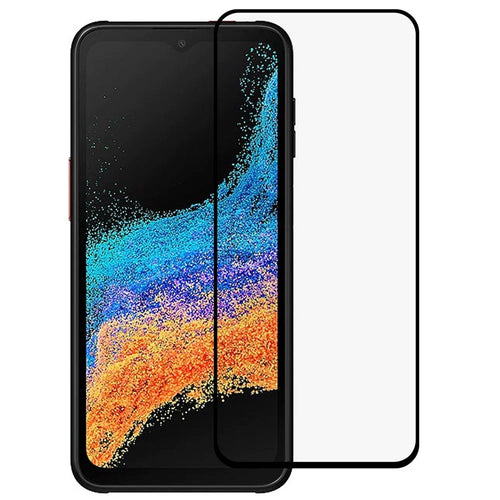 For Samsung Galaxy Xcover6 Pro 5G Complete Covering Screen Protector Silk Printing Full Cover Full Glue Clear Tempered Glass Film - 1