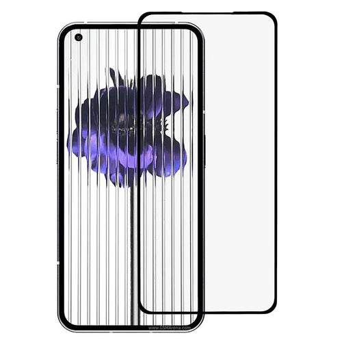 For Nothing phone (1) 5G Bubble-free Complete Coverage Screen Film Silk Printing Full Cover Full Glue Clear Tempered Glass Protector - 1