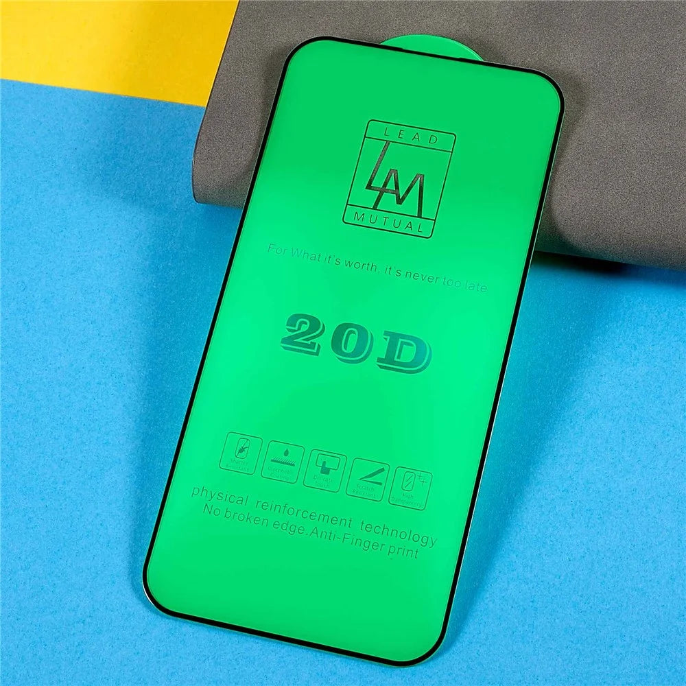 For iPhone 14 Pro Max 6.7 inch Tempered Glass Screen Protector Explosion-Proof 20D Silk Printing Full Screen Film - 3