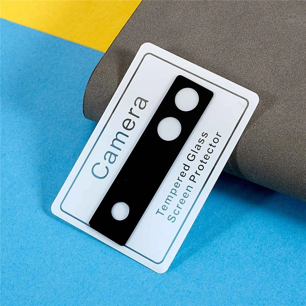 For Google Pixel 6a 2Pcs / Set 2.5D Arc Edge Phone Lens Protector Tempered Glass Silk Printing Camera Lens Cover Accessories - 3