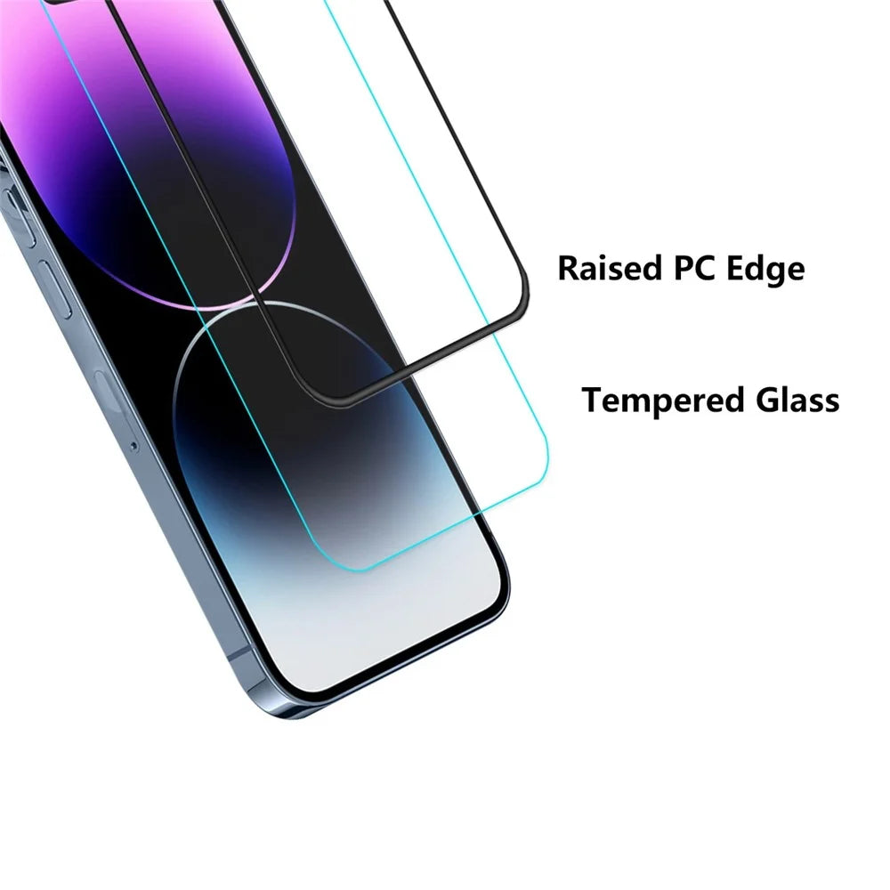 ENKAY HAT PRINCE For iPhone 14 Pro 6.1 inch Full Cover Ultra Clear Tempered Glass Anti-scratch Full Glue Screen Protector - 3