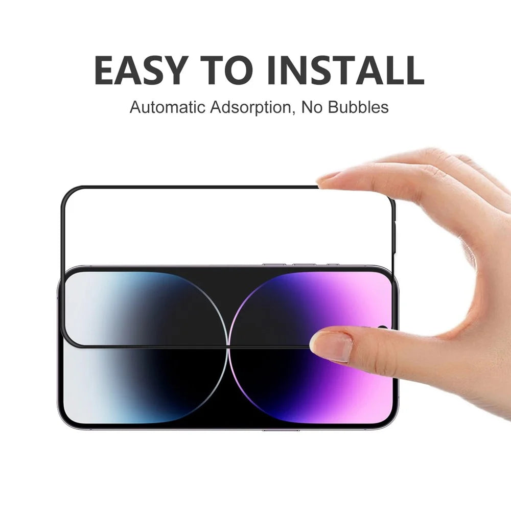 ENKAY HAT PRINCE For iPhone 14 Pro 6.1 inch Full Cover Ultra Clear Tempered Glass Anti-scratch Full Glue Screen Protector - 4