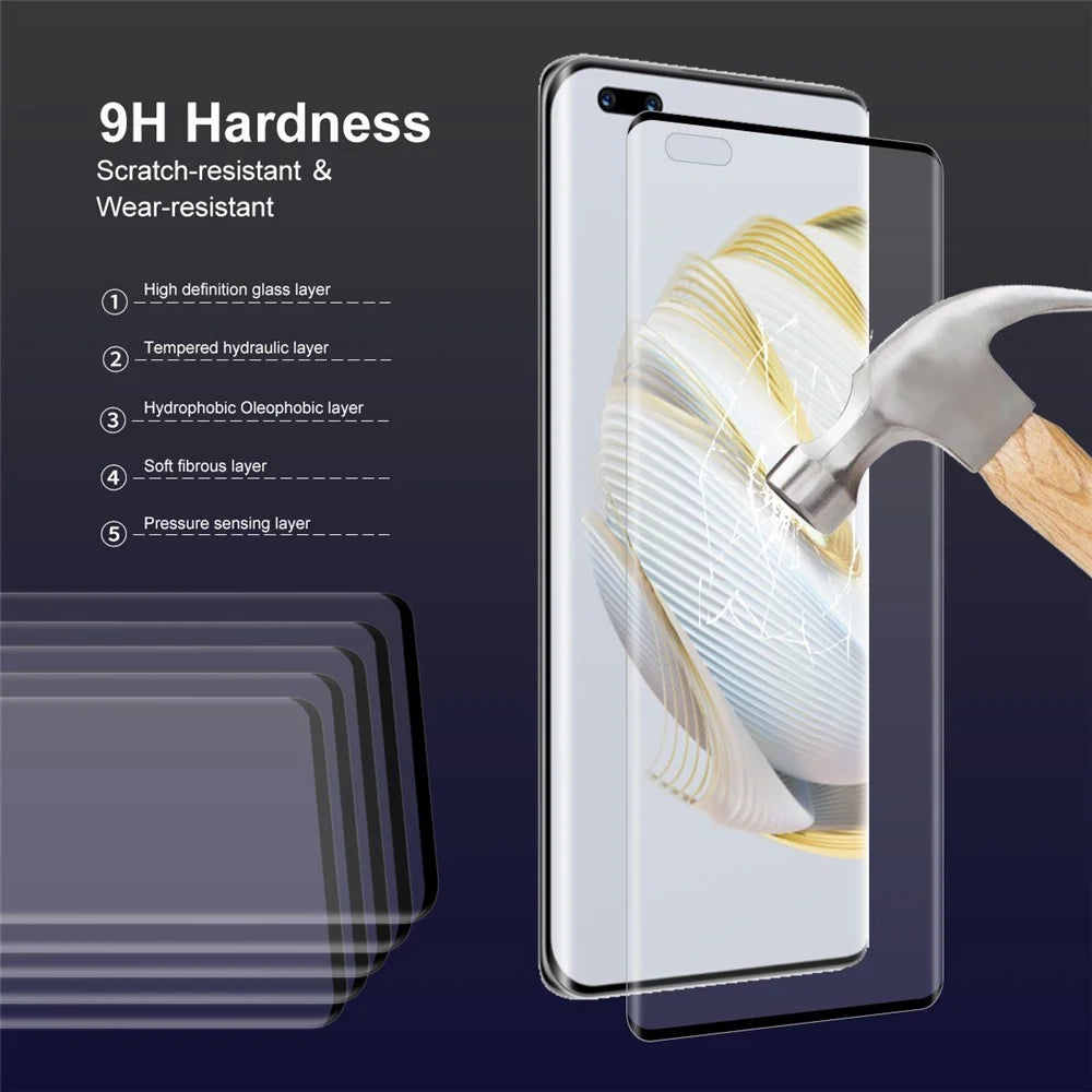 ENKAY HAT PRINCE 2Pcs / Set for Huawei nova 10 Pro 4G 3D Curved Full Screen Protector Side Glue Tempered Glass Support Fingerprint Unlock - 4