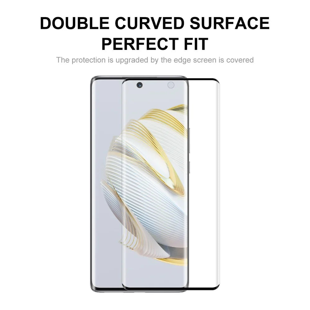 ENKAY HAT PRINCE For Huawei nova 10 4G Tempered Glass Film 3D Curved Side Glue HD Full Screen Protector Support Fingerprint Unlock - 2